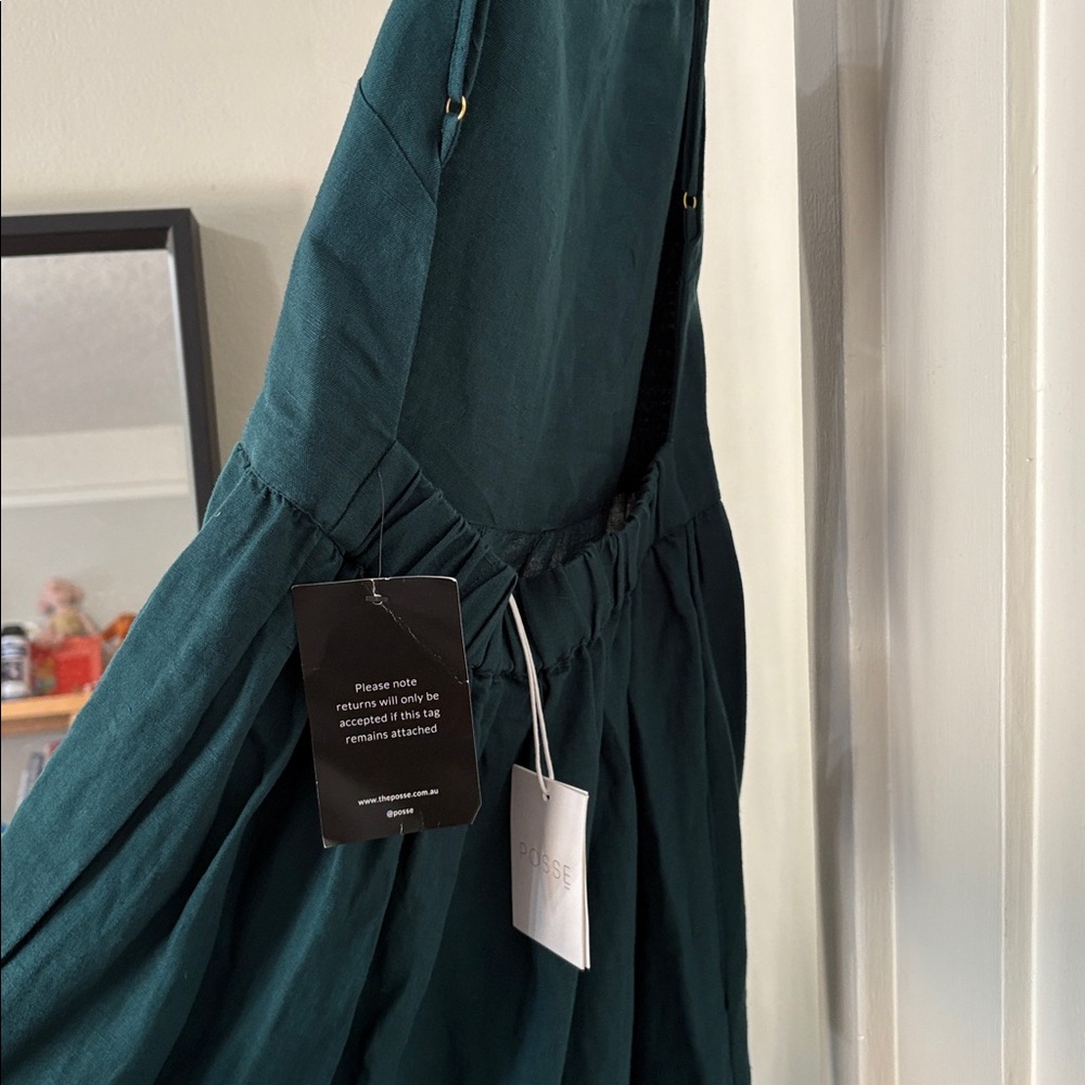 Posse Ellie Square-Neck Open-Back Maxi Dress S - Picture 6 of 9